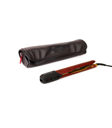 Pack plancha C5 RED LEOPARD + secador WIND Corioliss