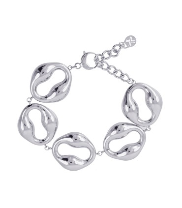 Pulsera WAVES ORGANIC plateada Anartxy