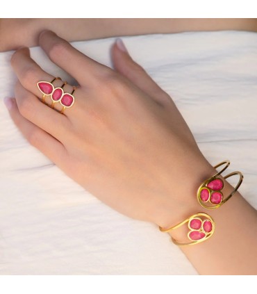 Anillo DROPS PETAL ROSA Anartxy