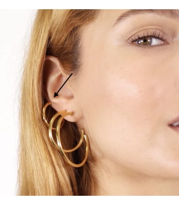 Pendientes ARO dorado/plateado Anartxy