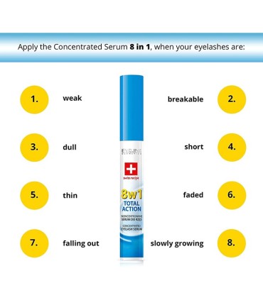 Lash therapy serum 8 en 1 concetrado para pestañas.