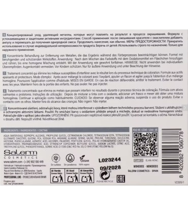 Ampollas METAL DETOX suavidad y brillo SILK PLUS de Salerm