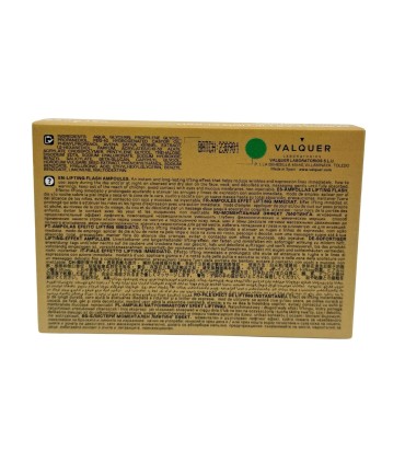 Ampollas lifting flash efecto inmediato de Valquer 2 ml