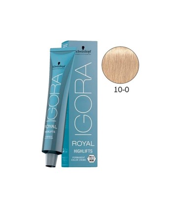 Tinte IGORA ROYAL 10.0 rubio platino natural 60 ml de Schwarzkopf