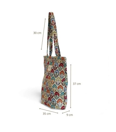 Tote bag con cremallera FLORA De La Mur