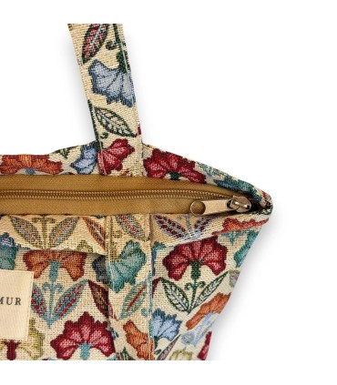 Tote bag con cremallera FLORA De La Mur