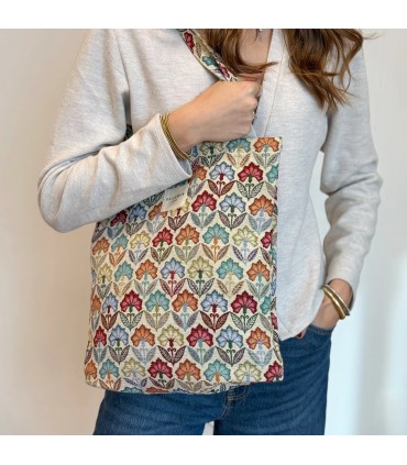 Tote bag con cremallera FLORA De La Mur