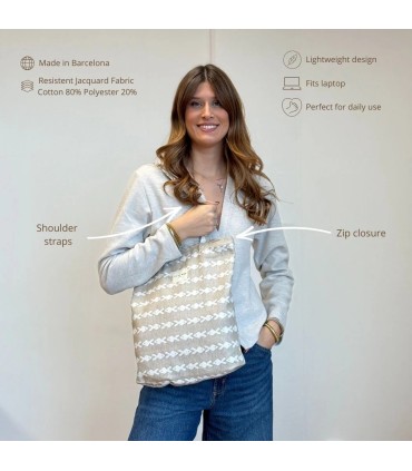 Tote bag CON CREMALLERA PESC De La Mur