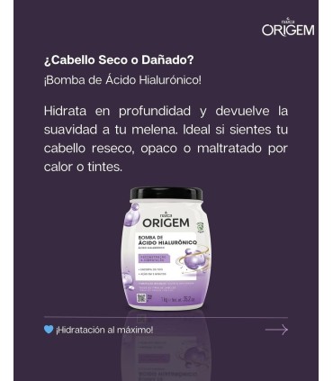 BOMBA ácido hialurónico NAZCA Origem