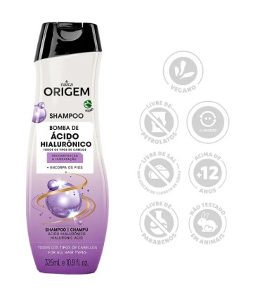 Champú ácido hialurónico NAZCA Origem