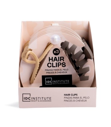 Pack 3 PINZAS para el cabello Idc Institute