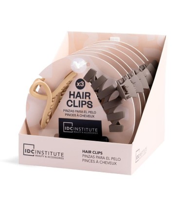 Pack 3 PINZAS para el cabello Idc Institute