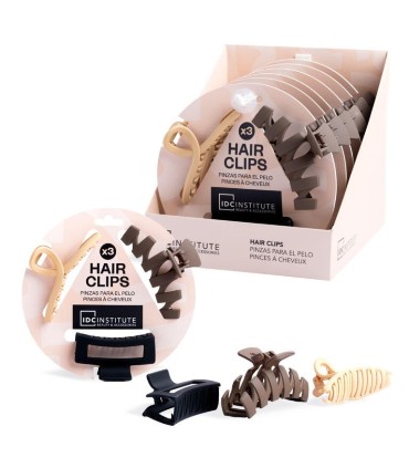 Pack 3 PINZAS para el cabello Idc Institute