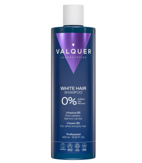 Champú cabello BLANCO Y GRIS 0% de Valquer