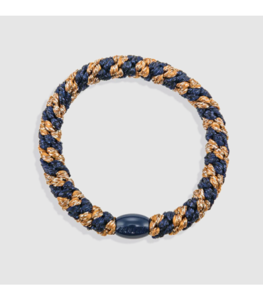 Goma KKNEKKI Cognac Glitter Navy Glitter Stripe