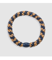 Goma KKNEKKI Cognac Glitter Navy Glitter Stripe