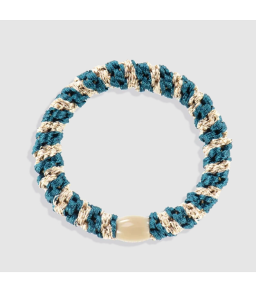 Goma KKNEKKI Light Petrol Beige Glitter Stripe