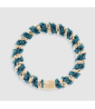 Goma KKNEKKI Light Petrol Beige Glitter Stripe