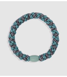 Goma KKNEKKI Teal Steel Grey Glitter Stripe