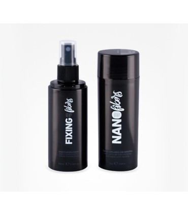 Fibras capilares + fijador NANO fibers RUBIO de Bifull