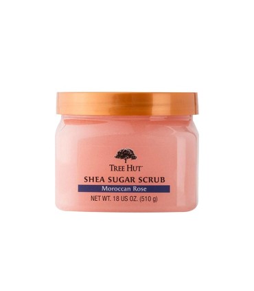 Exfoliante corporal rosa de Marruecos Tree Hut 510 gr