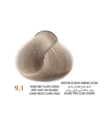 Tinte Arual 9.1 rubio muy claro ceniza 60 ml
