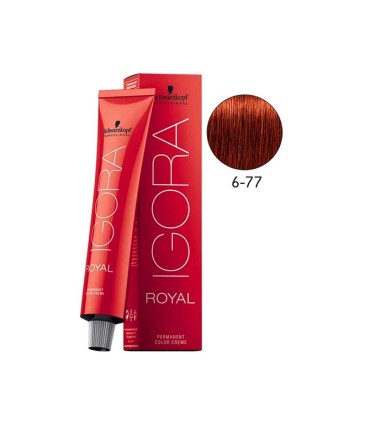 Tinte IGORA ROYAL 6.77 rubio oscuro cobrizo intenso 60ml Schwarzkopf