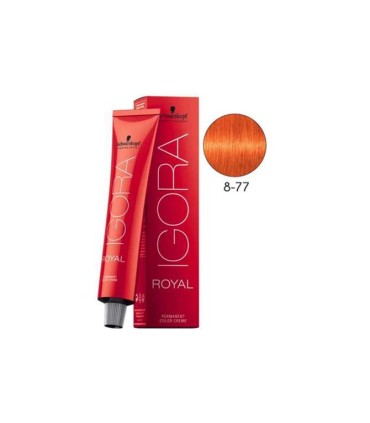 Tinte IGORA ROYAL 8.77 rubio claro cobrizo intenso Schwarzkopf