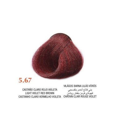 Tinte Arual 5.67 castaño claro rojo violeta 60 ml