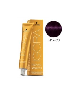 Tinte IGORA ROYAL 4.90 castaño medio violeta natural 60ml Schwarzkopf