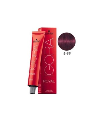 Tinte IGORA ROYAL 6.99 rubio oscuro violeta intenso 60 ml Schwarzkopf