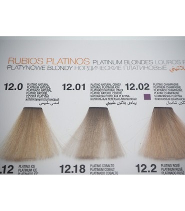 Tinte Glossco permanente 12.01 platino natural ceniza 100 ml