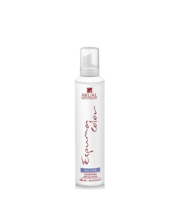 Espuma moldeadora de color silver plata Arual 300 ml
