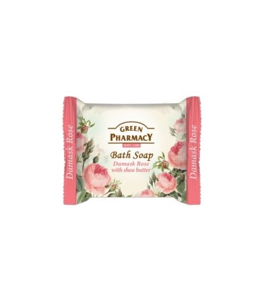 JABÓN DE BAÑO EN PASTILLA ROSA DE DAMASCO Y MANTECA DE KARITÉ