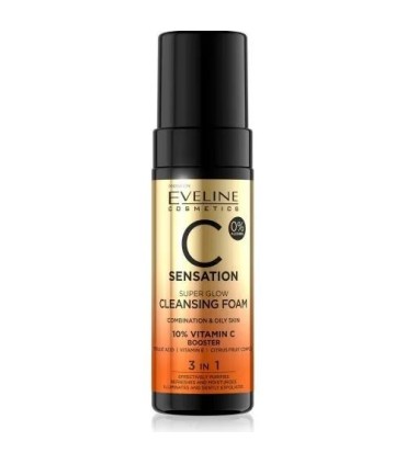 Espuma limpieza facial Super Glow vitamina C de Eveline 150 ml