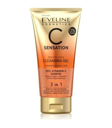 Gel limpieza facial revitalizante vitamina C de Eveline 150 ml