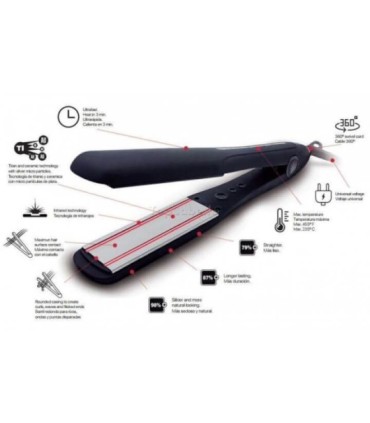 Plancha infrarrojos Salon Therapy color negro de Salerm