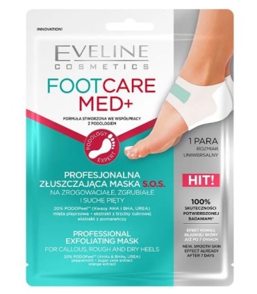 Mascarilla exfoliante talones Foot Care Med Eveline Cosmetics