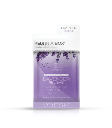 Kit pedicura 4 pasos lavanda PEDI IN A BOX VOESH NEW YORK