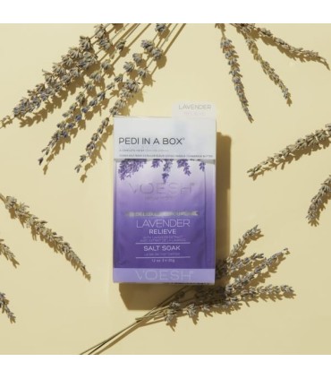 Kit pedicura 4 pasos lavanda PEDI IN A BOX VOESH NEW YORK