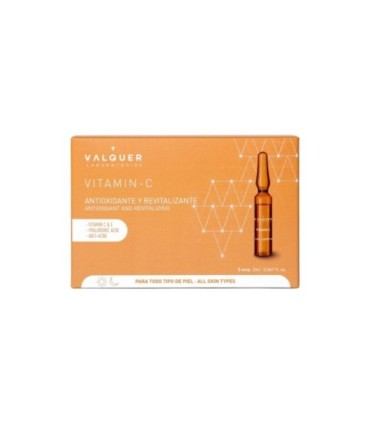 Ampollas vitamina C antioxidantes y revitalizantes de Valquer