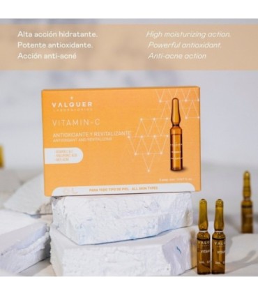 Ampollas vitamina C antioxidantes y revitalizantes de Valquer