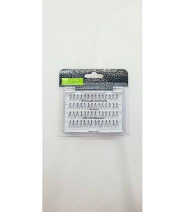 Pack pestañas largas color negro individuales naturales Salon Perfect