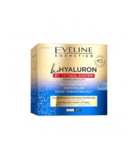 Crema rellenadora multinutritiva retinol y ácido hialurónico 60+