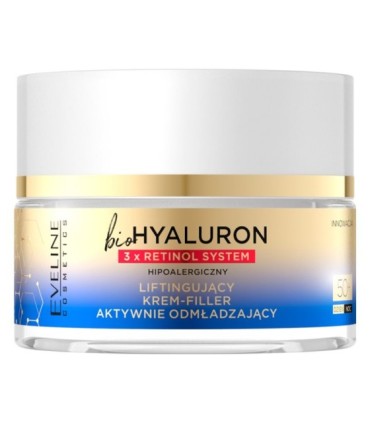 Crema rellenadora rejuvenecedora retinol y ácido hialurónico 50
