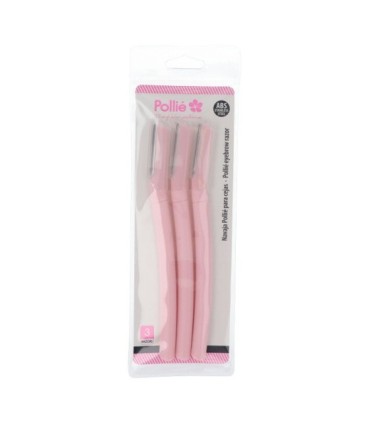 Navaja de acero inoxidable para cejas de Pollié