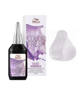 Tinte WELLA COLOR FRESH 10/81 rubio súper claro perla ceniza