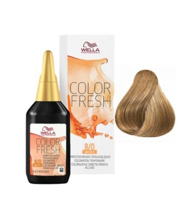 Tinte WELLA COLOR FRESH 8/0 rubio intenso claro
