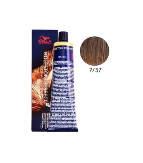 Tinte Wella Koleston 7.37 rubio medio dorado marrón 60 ml