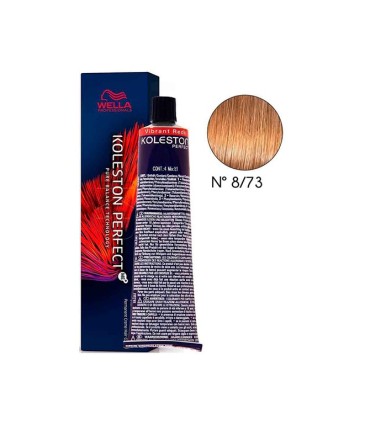 Tinte Wella Koleston 8.73 rubio claro marrón dorado 60 ml